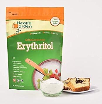 Health Garden Erythritol Sugar Free Sweetener - All Natural - Non GMO - Kosher- Keto Friendly (5 lbs)