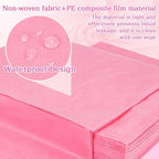 Massage Table Sheets - Disposable Bed Sheets 31" x 70" Waterproof Massage Table Cover Non-woven Disposable Bed Sheets for Travel, Massage, Spa, Tattoo, Beauty, Pink (18PCS) (24)