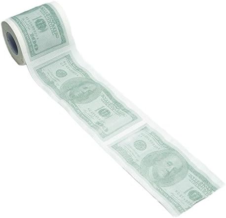 Money Toilet Paper Roll Bathroom Tissue Novelty 100 Dollar Bill