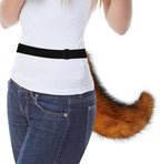 SMILETERNITY Fluffy Faux Fur Wolf Fox Tail Halloween Party Cosplay Costume