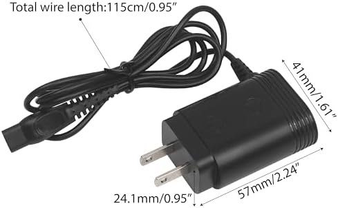 Charger Cord Fits for Philips Norelco HQ8505, Razor Shaver Charger for Series 3000 5000 9000 2000 2300 7000 Mg7750 Mg7790 8500x Trimmer Select Models, Wall Charge Power Transformer Replacement, 15V