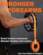 Fitarc Wrist Bar,Forearm Strengthener,Wrist Curl Bar,Grip Strength Trainer, Wrist Bar,Wrist Rotation Exerciser,Wrist Forearm Strengthener