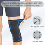 2-Pack Compression Knee Brace for Women & Men - Knee Support Sleeve for Running, Weightlifting, Meniscus Tear, Arthritis Pain Relief, Breathable Anti-Slip Sports Knee Sleeves (Black)
