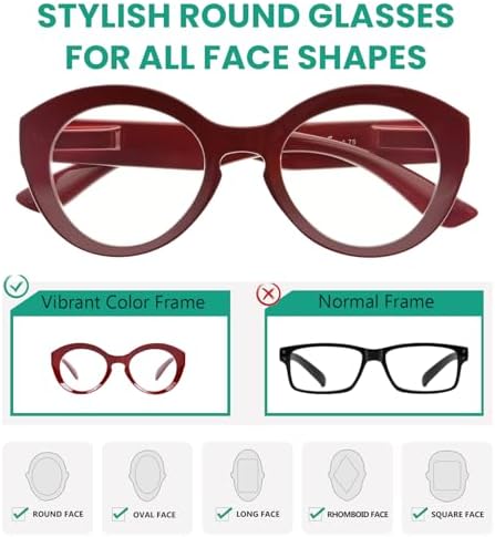 Eyekepper 12 Pack Reading Glasses for Women Ladies Readers