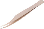 Naroote Lash Tweezers, Lash Tweezers Stainless Steel Eyelash Extension with Exceptional Accuracy and Flair for Separation of False Eyelashes (#4)