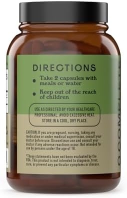 Organic Inulin Capsules 520mg - Organic Inulin Powder Fiber from Jerusalem Artichoke, Prebiotic Fiber Support for Gut Digestion, Clean Plant Based Formula, Vegan Non GMO, 100 Capsules Made in USA