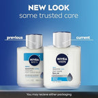 NIVEA MEN Sensitive Cool Post Shave Balm, Enriched with Chamomile and Seaweed Extracts, Alcohol Free After Shave Balm for Men, 3.3 Fl Oz Bottle, Pack of 3