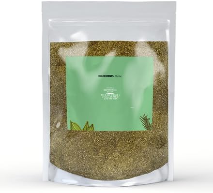 Unpretentious Ground Thyme, 1 lb, Versatile Seasoning, Savory Flavor, Soups & Sauces