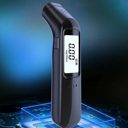 Non Contact Breath Analyze for Alcohol, 2024 Newly Upgraded Breath Analyze Tester with LCD Display Digital Accuracy, Voice Broadcast, Portable Alcohol Tester, USB Rechargeable