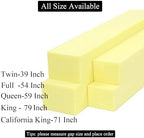 Bed Gap Filler for Headboard Space Filler Bed Crack Pillow Stopper Wall Side Mattress Extender Memory Foam Mattress Gap Filler Twin Bed 39x4x6 Inches