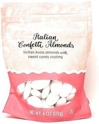 Limited Edition Italian Confetti Almonds, Sicilian Avola Almonts with Sweet Candy Coating 6oz/170g (Pack of 2)