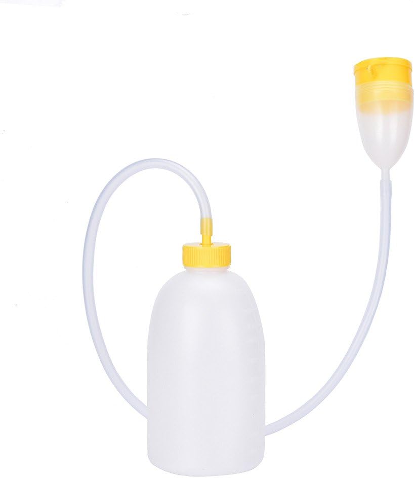 Male Men's Travel Bed Urinal Pee Bottle 1700 ML Urine Collector with Tube