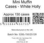 Mini Muffin White Holly (300 Cases), Paper