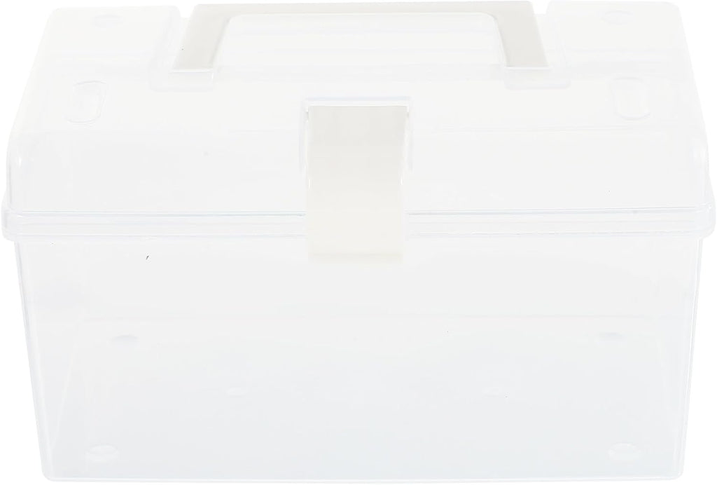 Cabilock Small Portable Storage Box with Handle, Versatile Household Container for Emergency Medicine and Sundries Organization, Multifunctional Storage Case for Home and Travel