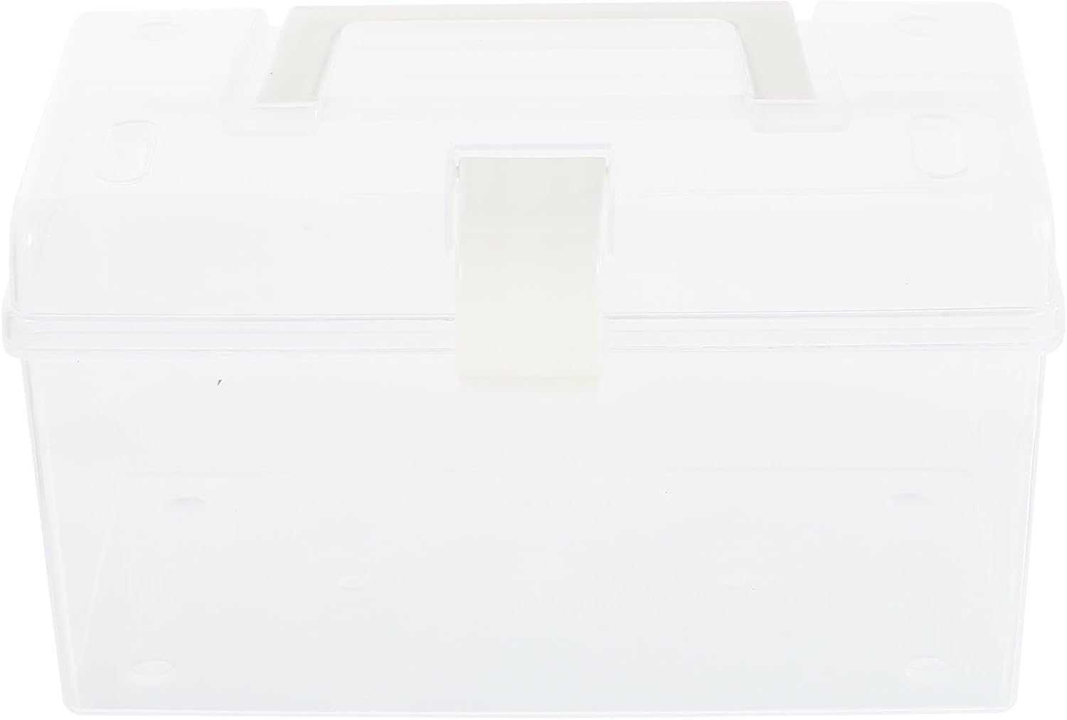 Cabilock Small Portable Storage Box with Handle, Versatile Household Container for Emergency Medicine and Sundries Organization, Multifunctional Storage Case for Home and Travel
