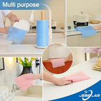 JEBBLAS Reusable Household & Kitchen Wipes, Disposable Cleaning Cloths, Wash Rags in 2 Rolls of 200 Sheets
