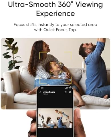 eufy Security 4K Indoor Camera E30,360° Pan Tilt,AI Auto Tracking,Color Night Vision,Pet/Baby/Nanny Monitor with Two-Way Audio,AI Human/Pet Detection,Works with HomeKit, No Monthly Fee, Black