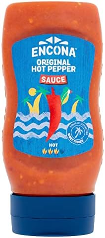 Encona Original Squeezy Hot Pepper Sauce 285ml (Pack of 3)