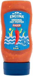Encona Original Squeezy Hot Pepper Sauce 285ml (Pack of 3)