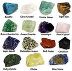 Marrywindix 15 Chakra Stone Tumbled Crystal Natural Rough Raw Healing Stone Set for Yoga, Meditation, Reiki, Healing and Energy Work