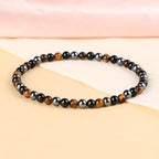 LPBeads Handmade Natural Gemstone Stretch Elastic Bracelet Healing Crystal Round Stone Beads Jewelry Gifts for Women Men