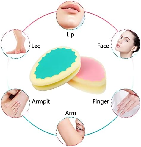 KTELI 2X Popular Magic Painless Hair Removal Sponge Pad for Legs Arms Body Hair Removal Tool Epilator