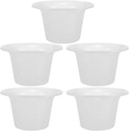iplusmile 5pcs Disposable Chamber Pot for Adults Unisex Urine Jug for Hospital Camping and Home Use Drop-Resistant Plastic Design