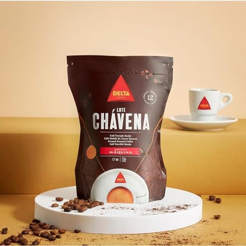 Delta Cafés Lote Chávena 250gr/8.8oz Ground Coffee - Smooth and Delicious Medium Roast Coffee, Espresso Machine Compatible, Universal Grinding