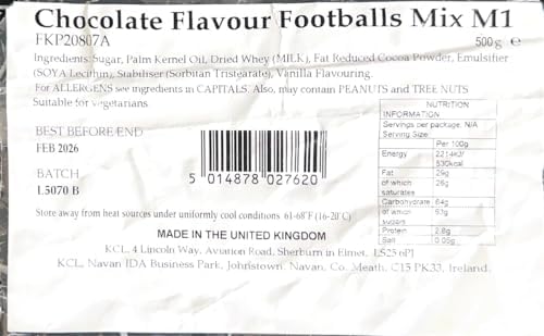 CANDY Chocolate Footballs (500g bag) (pack of 105)