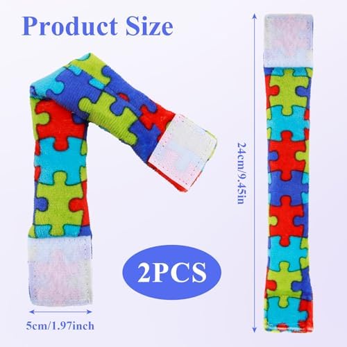 2 Pack Sensory Weighted Bracelets with Deep Pressure Input for SPD ADHD and Autism, Increase Hand Stability and Focus, Thoughtful Autism Sensory Products (Small)