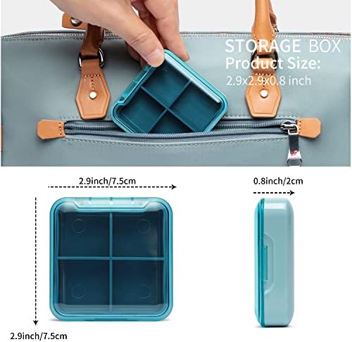 Lockable Medication Box with Portable Storage Case, 10.2''x 6.8''x 6.8'', Childproof Medicine Lock Organizer， Lockbox for Secure Cash, Jewelry, ID Documents (Coffee/Small)