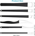 6Pcs Pedicure Knife Set, Professional Foot Knife with A Storage Box, Ingrown Toenail Removal Kit, Foot Care Tools Hard Dry Skin Remover for Hand Feet