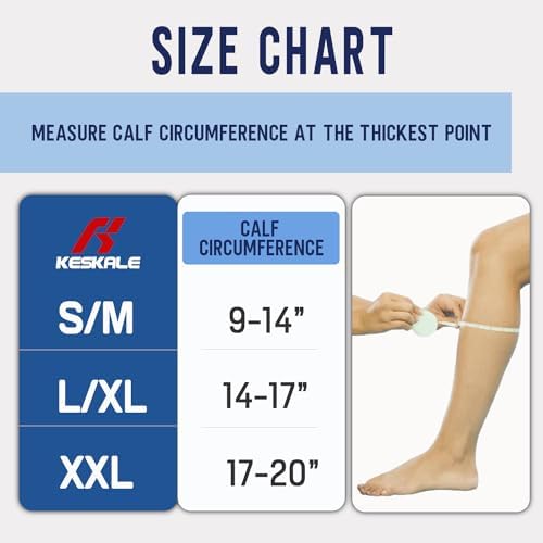 Compression Socks for Men & Women 20-30 mmHg Knee High -Best Support for Medical, Athletic, Sports, Travel (1/2Pairs)
