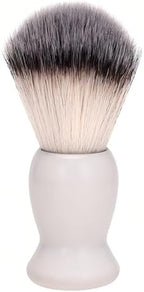 Men's Shaving Brush with Wood Handle - Professional Wet Shave Tool for Cream & Soap, Perfect Gift for Father's Day, Valentine's, Birthday (Gift Ready) (White)