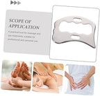 FRCOLOR Stainless Steel Fascia Knife Gua Sha Tool for Face Neck Back Hand Wrist Shoulder Foot Massage Scraper