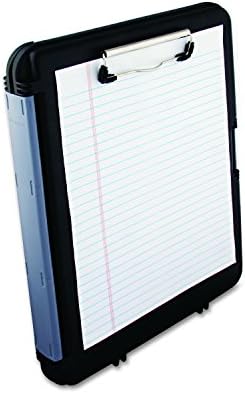 Saunders WorkMate II 00552 Plastic Storage Clipboard - Black, Letter Size Plastic Form Holder, 9 x 12 Inches, with Low Profile Clip