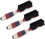 Asixxsix Beard Brush, Professional Barber Fade Brush with Soft Nylon and Ergonomic Handle for Men Beard Comb Styling and Cleaning