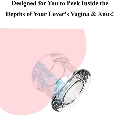 Hollow Vaginal Speculum Peeking Anal Butt Plug, Vagina Expander Tunnel Transparent Anus Dilation Dilator BDSM Enema Sex Toys for Adult Women Gay Men