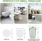 2.6 Gallon Mini Clear Trash Bag - Small Garbage Bags For Bathroom Can 105 Count 10 Liter Plastic Unscented Tiny Waste Basket Little Liners Kitchen Office Car Strong Thick Bulk Inwaysin