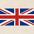 CafePress United Kingdom Union Jack Flag Tote Bag Reusable Natural Beige Canvas Shopping Bag