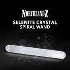 Selenite Crystal Massage Wand 6 Inches, Moroccan White Healing High Efficient Energy Crystals for Anxiety Relief, Yoga, and Meditation, Ideal for Gift and Home Decor