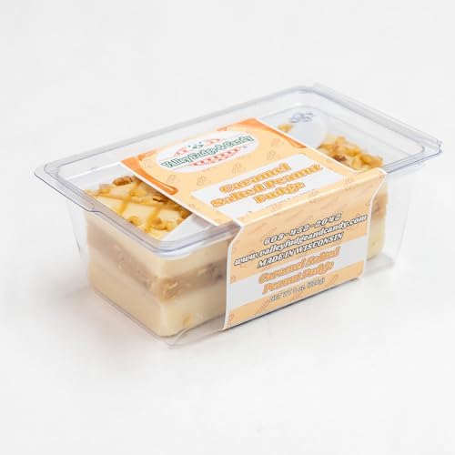 Valley Fudge, Caramel Salted Peanut, Fresh Artisan Fudge, Real Butter, Gourmet Candy, Half Pound Package