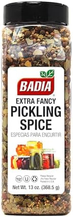 Badia Extra Fancy Pickling Spice Mix, 13 oz - Blend of Premium Spices for Pickling Vegetables, Brines & Marinades, Gluten Free
