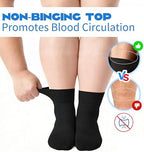 Forcool Non Binding Loose Top Seamless Ankle Low Cut Cotton Diabetic Socks for Men and Women, M/L/XL, 3/6 Pairs