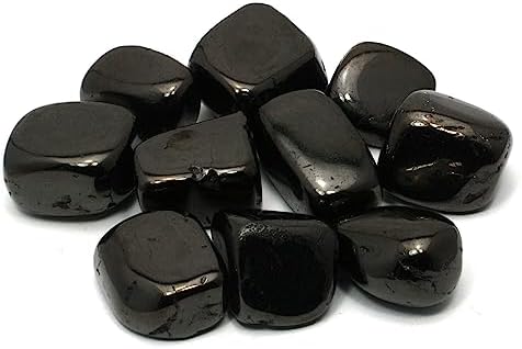 CrystalAge Jet Tumble Stone (20-25mm) - Single Stone