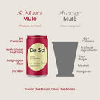 De Soi St. Moritz Mule Mocktails NA Drinks 8 fl oz (12-pack) - Adaptogen Drink, Sparkling Drink with Calming Botanicals, Mocktail Drinks, Gluten Free, No Artificial Flavors