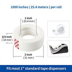 24 Rolls Invisible Tape Refill, Matte-Finish Translucent Tape Refills for Dispenser, 3/4 x 1000 Inches, Engineered for Repairing Correction and Labeling