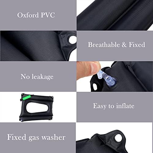 Namalu Bed Sore Cushions for Butt Inflatable Bed Sore Pads Nursing Pad to Prevent Treatment for Sores on Buttocks for Elderly Bedridden Disabled, Breathable and Comfort for Pain Relife(Black)