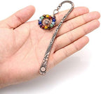 Jovivi 5pcs Antique Copper Metal Bookmark Beading Bookmarks with Handmade 7 Chakra Healing Crystals Tree of Life Tumbled Gemstones Assorted Beads