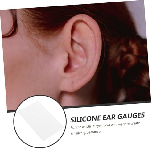 FOMIYES 60pcs Silicone Gel Ear Patches for Ear Transparent Design for Comfortable and Discreet Use for Photos and Special Occasions